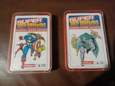 ☆Super Top Trumps - Marvel Super Heroes and Villains - Original, Full Sets ☆ - Image 1 of 3