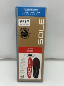 SOLE Active Medium Einlegesohlen, Herren Größe 5 Damen 7, volle Größe neu - Bild 1 von 3