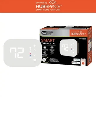 Commercial Electric Hubspace Wi-Fi/BTooth Enabled Smart Programmable Thermostat - Image 1 of 4