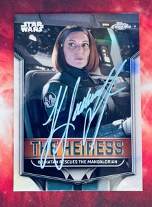 2025 Topps Chrome Star Wars Bo-Katan Kryze On Card Autograph Katee Sackhoff - Bild 1 von 2