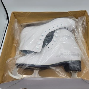 Lake Placid Glider 4000 Size 7 Ice Figure Skates White LP308W - Picture 1 of 3