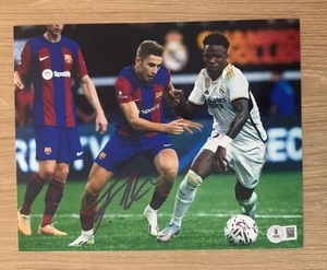 FOTO FIRMADA POR FERMIN LOPEZ BARCELONA 8X10 BAS BECKETT - Imagen 1 de 2