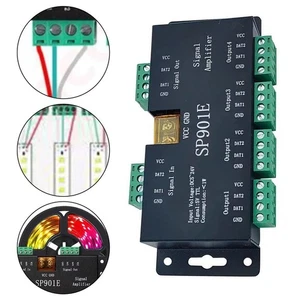 LED Signal Booster Adjustable Output Signal Easy To Install For WS2811 - Picture 1 of 12