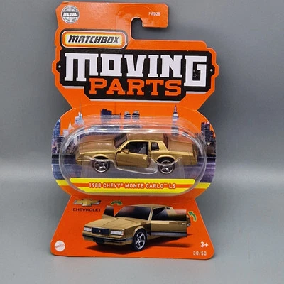 Matchbox Moving Parts '88 Chevy Monte Carlo Diecast Model Car - New In Box - Image 1 of 2
