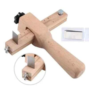 Professional Wood Adjustable Strip Strap Cutter Craft Tool Leather Hand Cutting - Picture 1 of 6