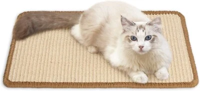 Scratching board scratching mat scratching carpet cat 50x30 cm scratching floor wall beige b159 - Image 1 of 4