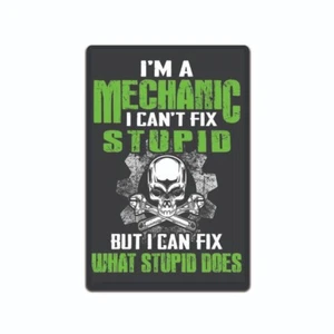 TIN rules mechanic 8x12 Garage garage Mechanic Rules Sign SIGN funny Metal shop - Picture 1 of 4