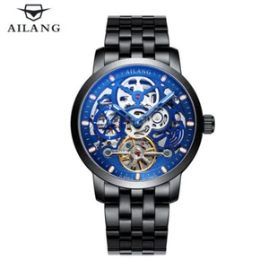 AILANG Uhr Stahl Hohl Mechanische Uhr 5 ATM Wasserdicht Herren Armbanduhr - Bild 1 von 29