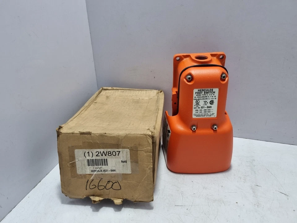 Linemaster Schalter 531-SWH Hercules Fußschalter W W Grainger 2W807 - Image 1 of 4