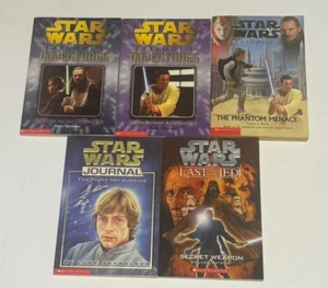 Star Wars Paperback Book Lot Adventures Episode 1 Journal Last of the Jedi (5) - Picture 1 of 2