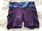  Lululemon Speed Track court Zinfandel profond/joli prisme multi taille 6 EUC⭐️⭐️