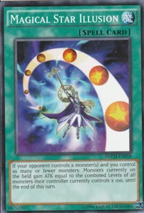 YUGIOH CARD 3 X MAGICAL STAR ILLUSION NECH-EN058 - Picture 1 of 1