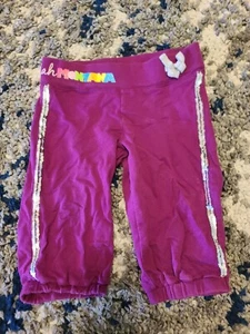Hannah Montana Purple Capri Sweatpants girl size S 6/7 - Picture 1 of 4