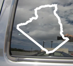 Algerien Umriss Land Auto LKW Stoßstange Fenster Vinyl Aufkleber Sticker 07122 - Bild 1 von 2
