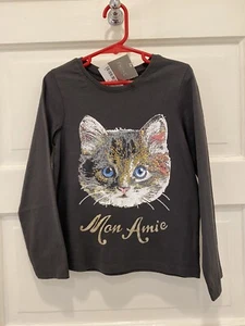 Next Direct UK - 5/6 Years Cat Mon Amie - My Friend Long Sleeve T-Shirt NWT - Picture 1 of 4