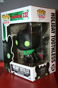 HOLIDAY TOOTHLESS - FUNKO POP DRAGONS #232 KROKMOU DREAMWORKS - RARE VAULTED ! - Imagen 1 de 8