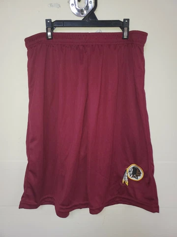 0724 Mens NFL WASHINGTON REDSKINS Polyester Jersey SHORTS Maroon New Cover
