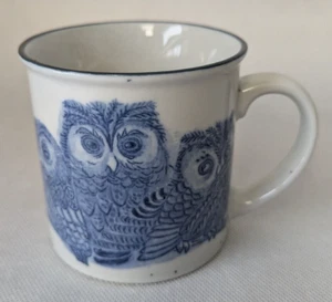 Tazza caffè gufo - stampa blu - gufi - Foto 1 di 5