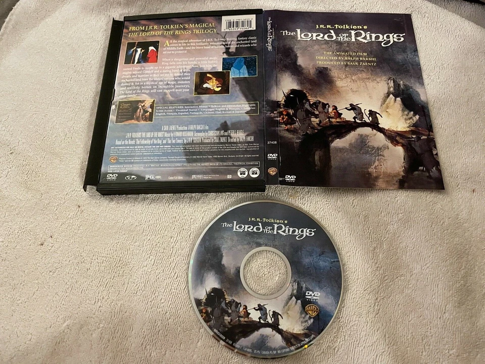 (SNAP CASE) LORD OF THE RINGS DVD RARE OOP ANIMATED HOBBIT - Image 1 of 1