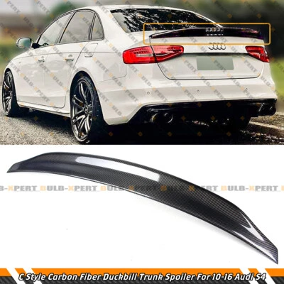 CAT STYLE HIGHKICK 真正的碳纤维勺翼 适用于 10-16 奥迪 S4 SEDAN — 第 1/4 张图片