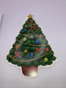10 CHRISTMAS TREE GREETING CARDS W/ Envelopes (b23) - Picture 1 of 6