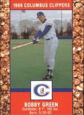 1989 Columbus Clippers Police #21 Bobby Green