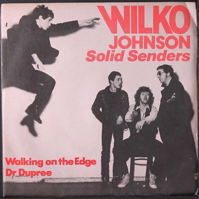 WILKO JOHNSON & SOLID SENDERS: walking on the edge / dr dupree VIRGIN 7" Single Foto 1 de 4