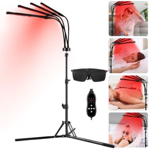 4-Kopf Infrarotlampe Rot Licht LED Therapie Lampe Anti-Aging Schmerzlinderung - Bild 1 von 13