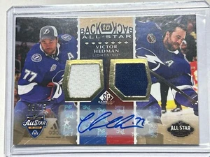2022-23 SP Game Used BACK TO BACK ALL-STAR #BBAS-VH Victor Hedman PATCH/AUTO /15 - Picture 1 of 3