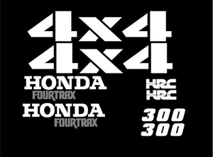 Set of (8) 1995 Honda Fourtrax Decals Gas Tank Fenders 300 ATC HRC - Picture 1 of 1