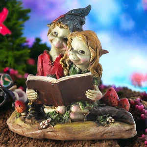 Charming Pixie Fantasy Art Figurine Enchanting Elf Garden Ornament Forest Sprite - Picture 1 of 4