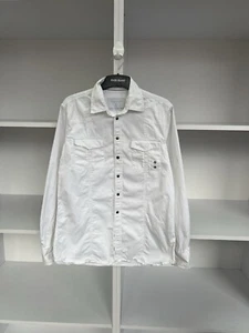 Vintage CasaBlanca Jeanshemd weiß mit Knopfleiste - Bild 1 von 12