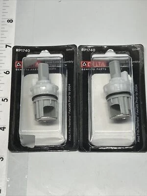 Vástago de grifo de agua fría o caliente de dos manijas Lincoln 131147 se adapta a Delta RP1740 X2 Foto 1 de 3