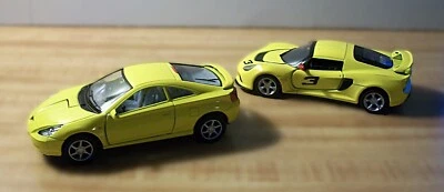 Lot of 2 Diecast Model Sports Cars-Lotus Exige S and Toyota Celica-Kinsmart - Image 1 of 4