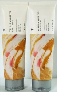 Thymes VANILLA AMBRETTE Hand Cream, 3 fl. oz/90 mL, NEW x 2 - Picture 1 of 4