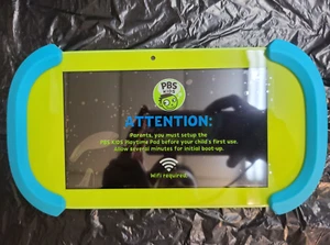 GENUINE PBS KIDS PLAYTIME PAD 7" HD KID SAFE TABLET W/ WiFi BLUETOOTH PBKRWM5410 - Picture 1 of 4