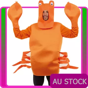 Mens Novelty Crab Costume Sea Animal Stag Do Bucks Night Bachelor Hens Party - Picture 1 of 5