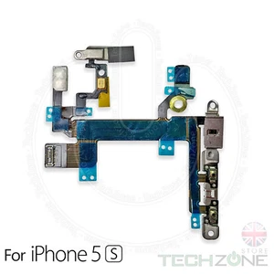 For iPhone 5S Volume Button Power Flex Mute Switch and Flash With Metal Brackets - Picture 1 of 4