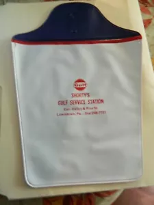 VTG 1960's Gulf Oil Shorty's Gas Service Station Litter Bag Lewistown PA - Picture 1 of 2