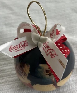A 1993 Coca Cola round Christmas Ornament - Picture 1 of 4