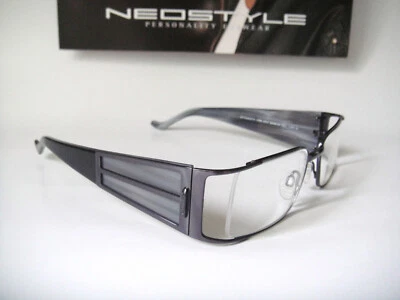 Neostyle Germany Titanium 53-19 140 Small Dynasty 786 Gray Half Rim Frames Mens - Image 1 of 4