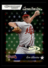 2001 Donruss Tom Glavine  Stat Line Career  SN110/208 #36 Atlanta Braves