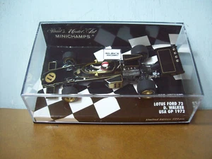 1/43 MINICHAMPS 400 720011 LOTUS FORD 72 USA GP 1972 DAVE WALKER - Picture 1 of 4