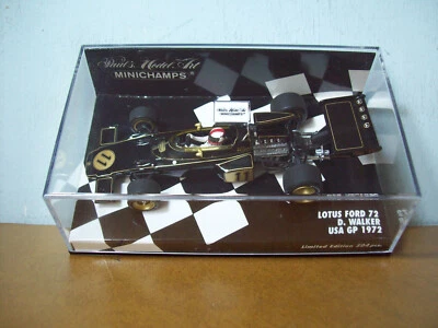 1/43 MINICHAMPS 400 720011 LOTUS FORD 72 EE. UU. GP 1972 DAVE WALKER Foto 1 de 4