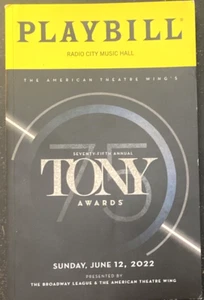 75th Annual Tony Awards Original Broadway Playbill 2022 - Bild 1 von 1