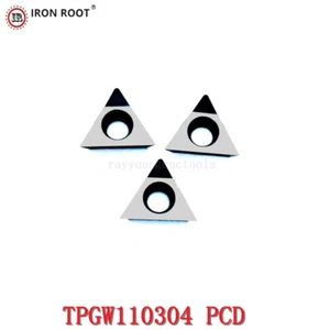 High precision 2p TPGW110304 PCD diamond insert CNC metal lathe machining tool - Picture 1 of 6
