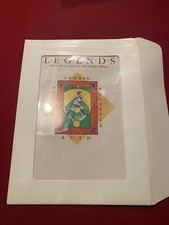 1989 Legends Baseball Scrapbook / Stamp Album Gehrig Clemente Robinson Ruth USPS