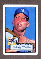 1995 R&N China Porcelain Reprints 1952 Topps #311 Mickey Mantle Rookie