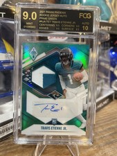 2021 Phoenix Travis Etienne Jr Jacksonville Jaguars Prime Green RPA RJA-TET /10