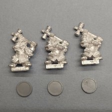 3 Hammerers Warhammer Fantasy Age of Sigmar Dwarf Dispossessed Metal